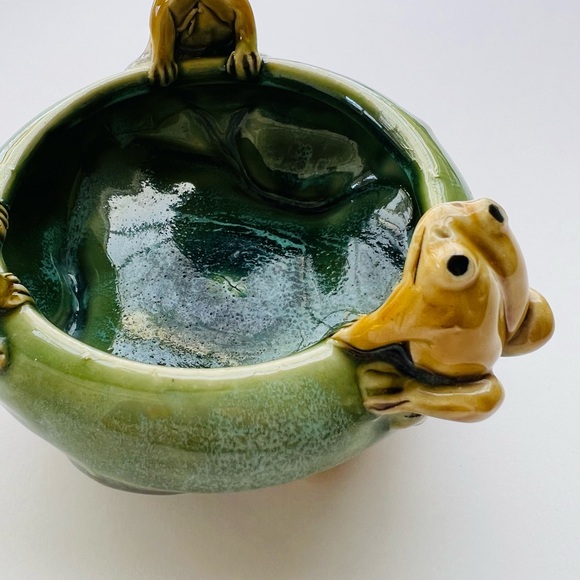 Vintage MCM Planter Frog Motif Bowl - Picture 5 of 7